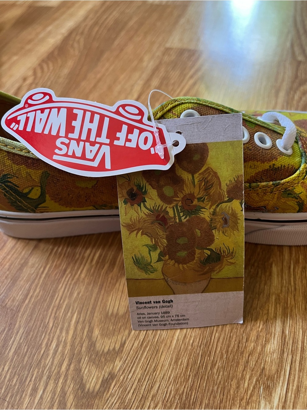 NWT Vans Van Gogh Sunflower Shoes Women’s 9.5/Men’s 8 - Picture 9 of 13